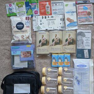 Breast Milk Cooler Bag Storage Bottles Bags TheraPearl Therapy Baby Diaper Wipes